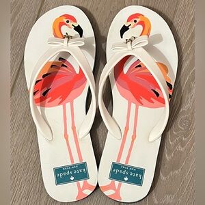 Kate Spade Flamingo flip-flops